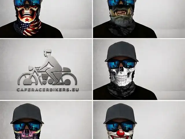 Vintage Skull Print Multifunctional Neck Gaiter 5 Options, Nicosia — Egkomi