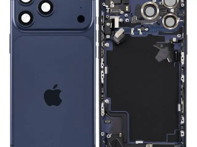 Back battery middle cover lens with small parts apple iphone 17 pro blue oem, Επαρχία Λεμεσού — Άγιος Αθανάσιος
