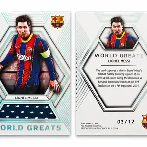 Lionel messi futera world greats match worn relic 02/12 barcelona bwg10 rare, Επαρχία Λεμεσού — Άγιος Τύχων