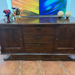 Solid wood rustic buffet cabinet in excellent condition over 130 years old, Nicosia — Aglantzia