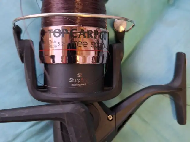 Fishing reel with line for carp fishing. Two in stock. Each costs 13., Limassol — Limassol - Neapolis