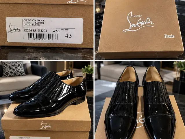 Christian louboutin black casual shoes greg on flat, Επαρχία Λεμεσού — Λεμεσός - Κάψαλος