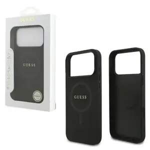 Back case magsafe guess saffiano apple iphone 17 pro max / 18 pro max black, Limassol — Agios Athanasios