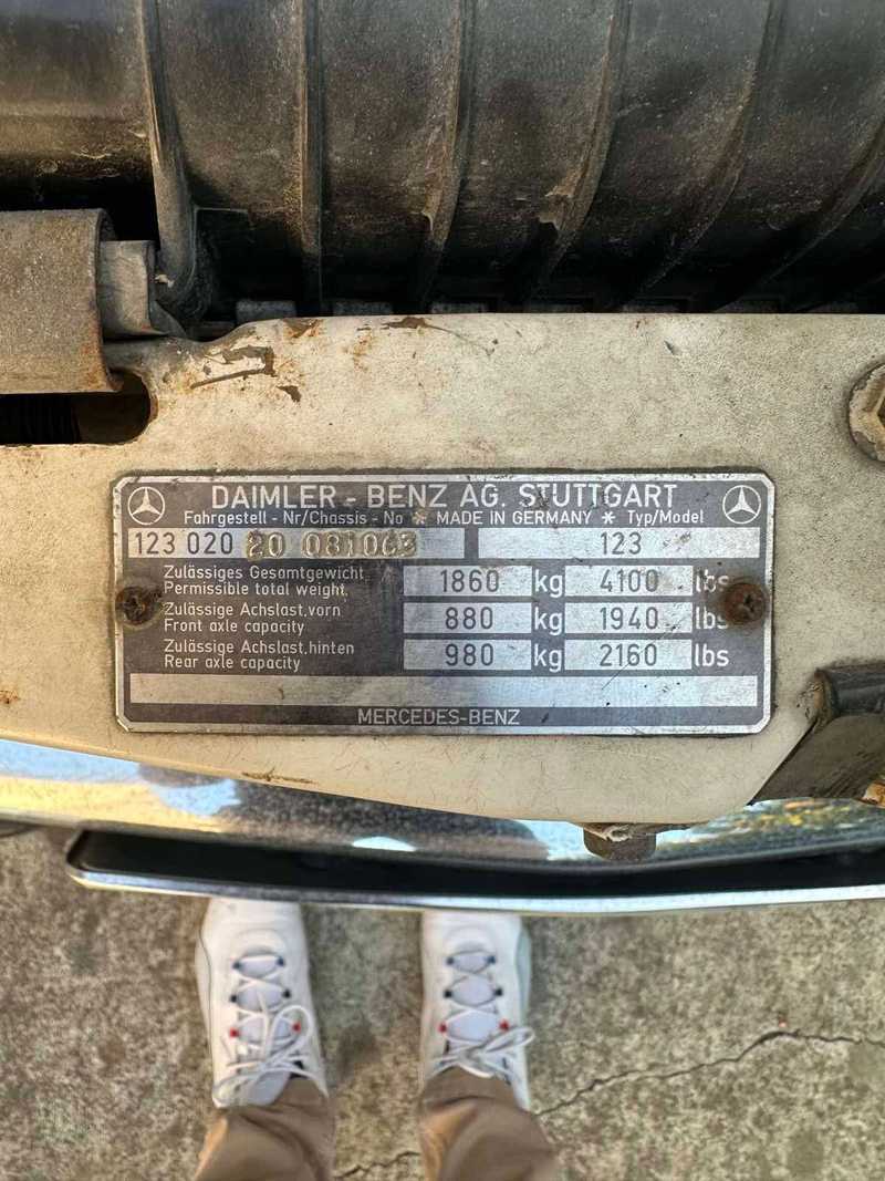 1988 Mercedes-Benz 190 1,2L 1988 Cyprus