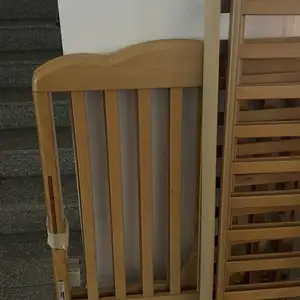 Wooden baby cot, natural finish - good condition, disassembled, Limassol — Germasogeia Tourist Area