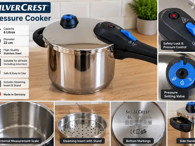Silvercrest 6l pressure cooker stainless steel, Επαρχία Λάρνακας — Αραδίππου - Απόστολος Λουκάς