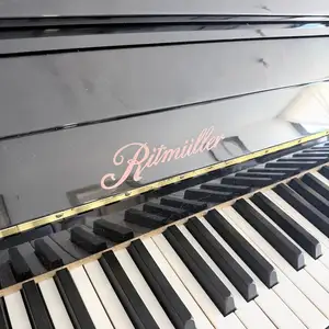 Ritmüller upright piano, black glossy finish with piano stool, Nicosia — Strovolos - Agios Dimitrios