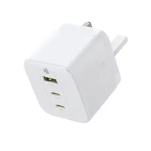 Baseus charger wall 65w usb-cx2/usb-a uk+100w usb-c cable palm white, Limassol — Agios Athanasios