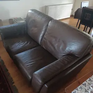 Used genuine leather couch in very good condition, Επαρχία Λεμεσού — Άγιος Αθανάσιος