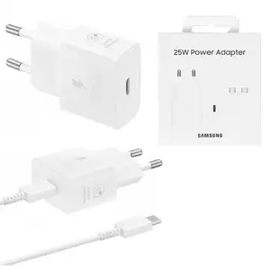 Charger-usb-c-with-usb-c-to-usb-c-cable-samsung-25w-eu-white, Limassol — Limassol - Agios Ioannis