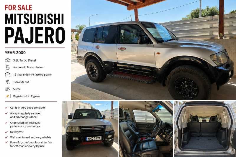 2000 Mitsubishi Pajero 3,2L 2000 Cyprus