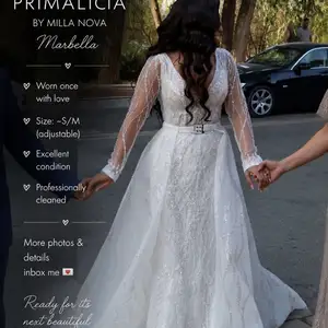 Milla nova marbella two-piece wedding dress, size s/m, Nicosia — Egkomi - Makedonitissa