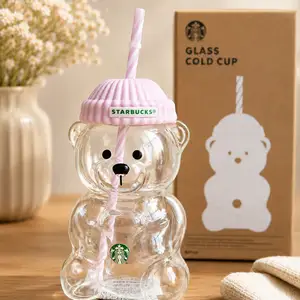 Starbucks 2026 baby pink bearista glass cold cup korea exclusive, Επαρχία Λεμεσού — Άγιος Αθανάσιος