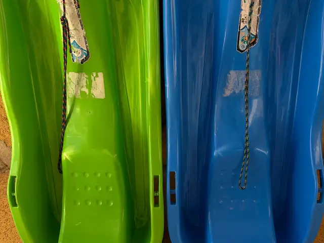 Green and blue sledge, Nicosia — Egkomi