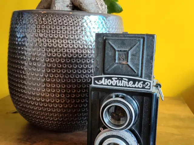 Old russian camera Lubitel, Limassol — Germasogeia