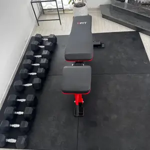 Gym set x fit adjustable bench, dumbbells, Limassol — Kato Polemidia