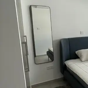 Ikea black metal frame full length wall mirror, Famagusta — Kapparis