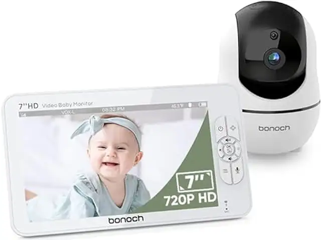 Bonoch bbm03 portable baby monitor 7'' and ptz camera+audio no wifi, Limassol — Agios Athanasios