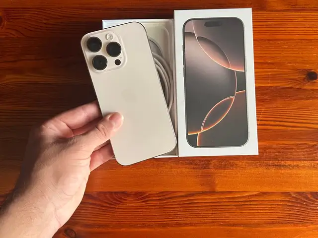 Iphone 16 pro 128gb 90 battery desert titanium- trade only with iphone, Nicosia — Nicosia - Ag. Antonios