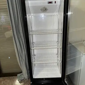Commercial glass-door display fridge, Limassol — Germasogeia