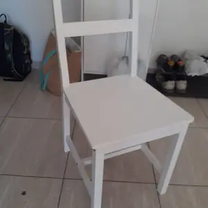 Ikea hauga white wooden chair, Nicosia — Aglantzia