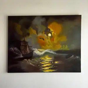 Beautiful original oil painting by a talented 13-year-old artist, Paphos — Paphos - Kato Paphos
