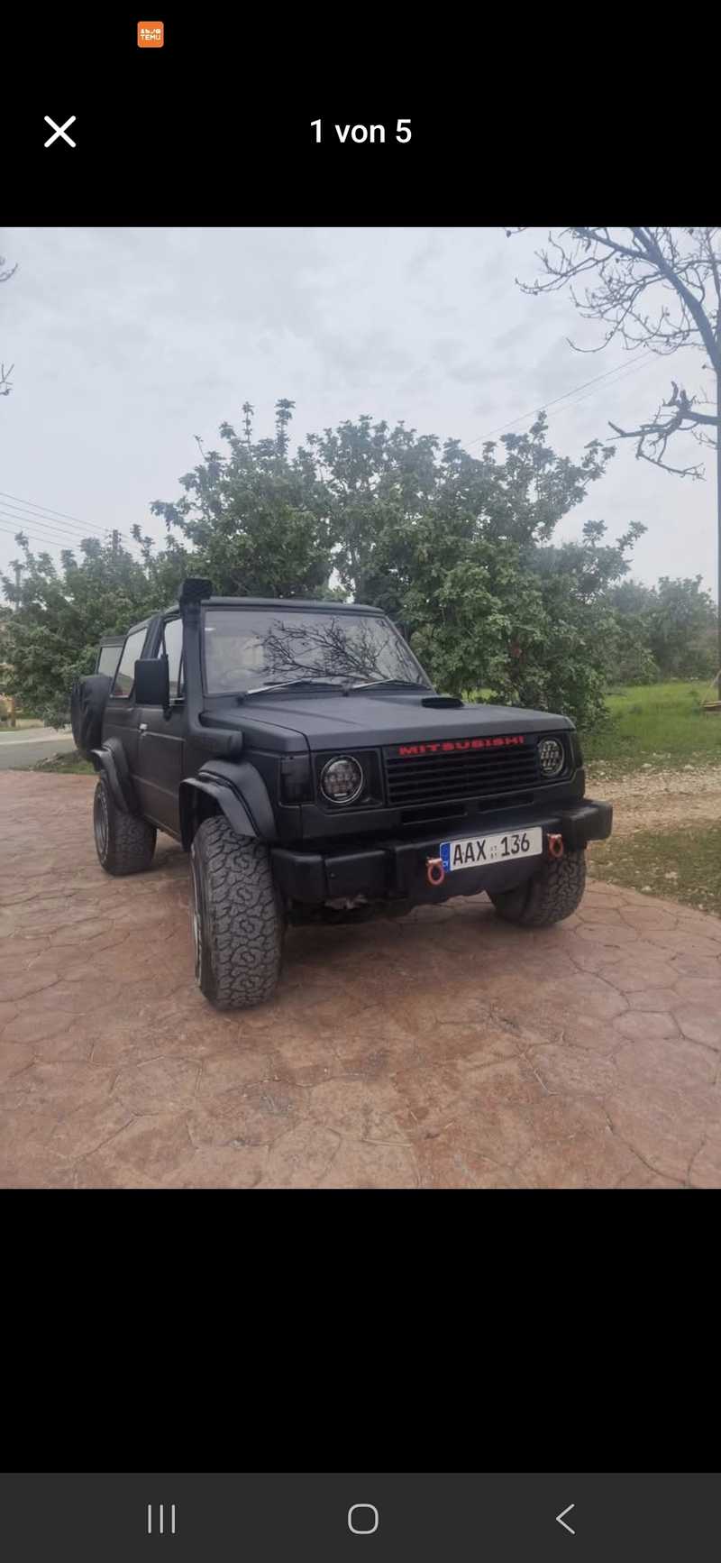 1991 Mitsubishi Pajero 2,4L 1991 Cyprus