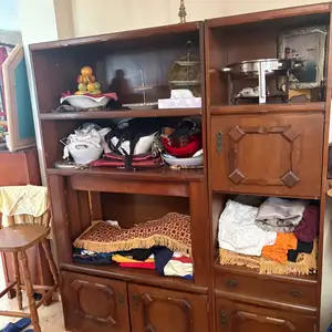 Traditional mahogany style bookcase / dresser unit, Larnaca — Perivolia Larnakas