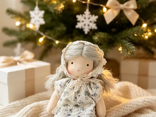 Handmade waldorf doll, soft natural fabric, christmas gift, Limassol — Limassol - Agia Zoni