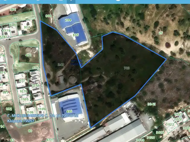 Industrial Field 21400 m², Limassol — Ypsonas