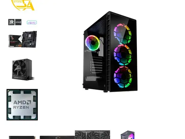 Custom gaming pc ryzen 5 7500f radeon rx 9060 xt 16gb ddr5 2tb nvme, Επαρχία Λευκωσίας — Λακατάμεια - Αγία Παρασκευή