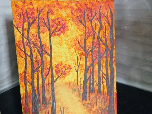 Acrylic Autumn Landscape, Επαρχία Λευκωσίας — 'Έγκωμη