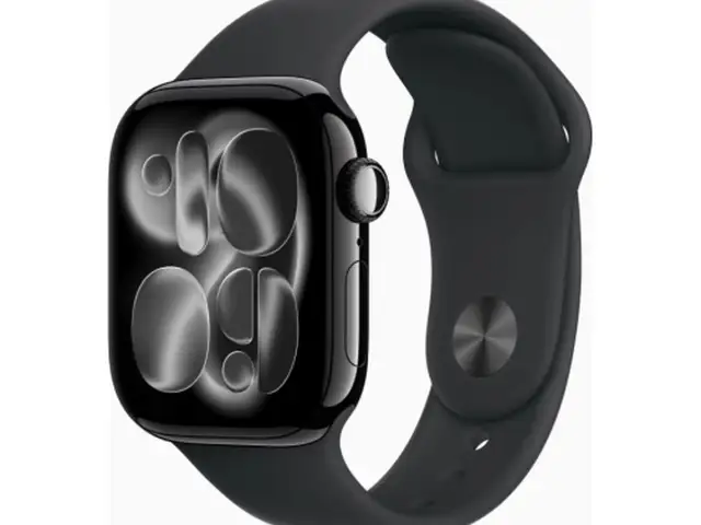 Apple watch series 11 2025 gps 46mm jet black aluminium case με m/l black sports, Limassol — Limassol Marina